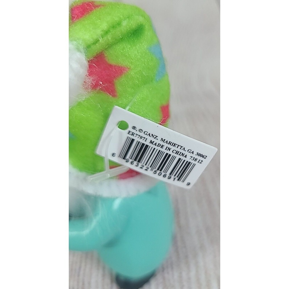Ganz Happy Birthday Mini Gnome Figure Figurine Green Blue Teal Stars 3" - Picture 5 of 5